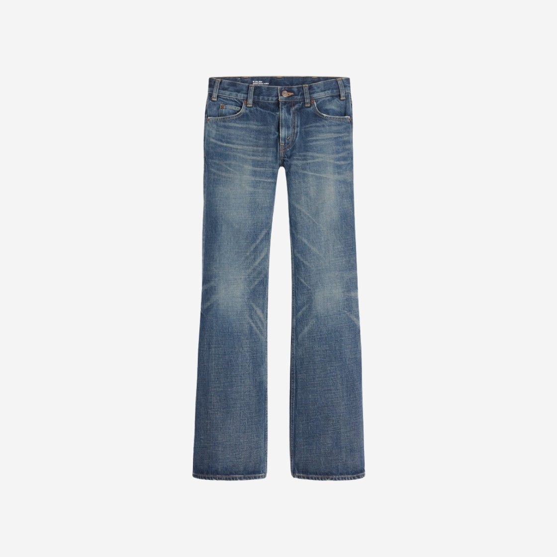 (W) Celine Low Flare Jeans in Dark Union Wash Denim 상세 이미지 1