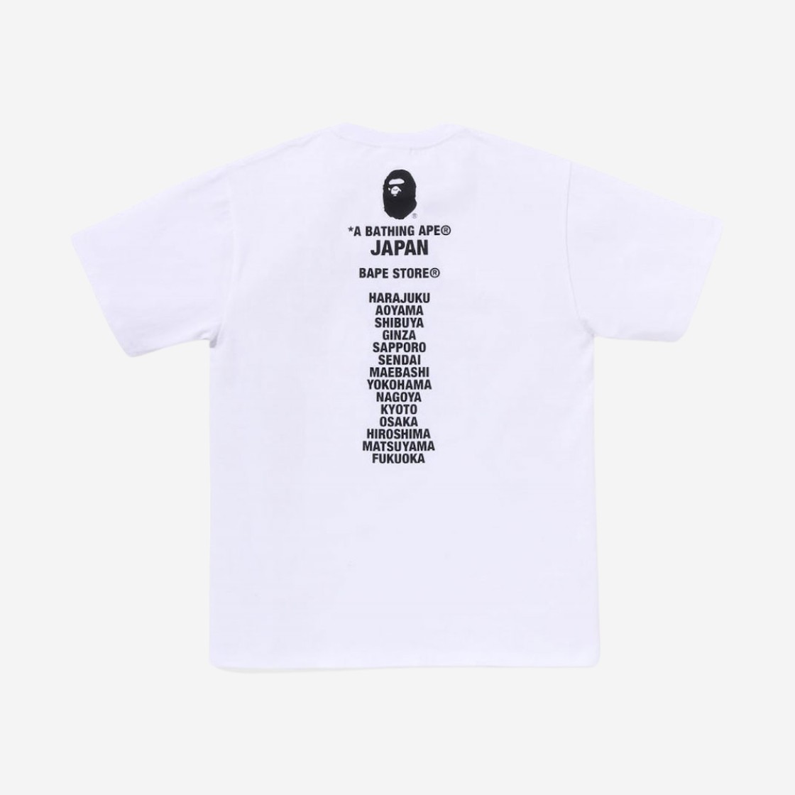 BAPE Japan Ape Head T-Shirt White 상세 이미지 2