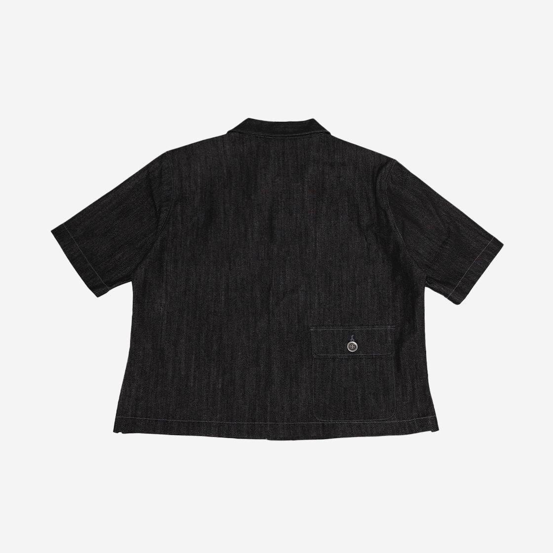 트락타트 발터 벤야민 데님 하프 셔츠 자켓 블랙(Traktat Walter Benjamin Denim Half Shirts Jacket Black) - 2