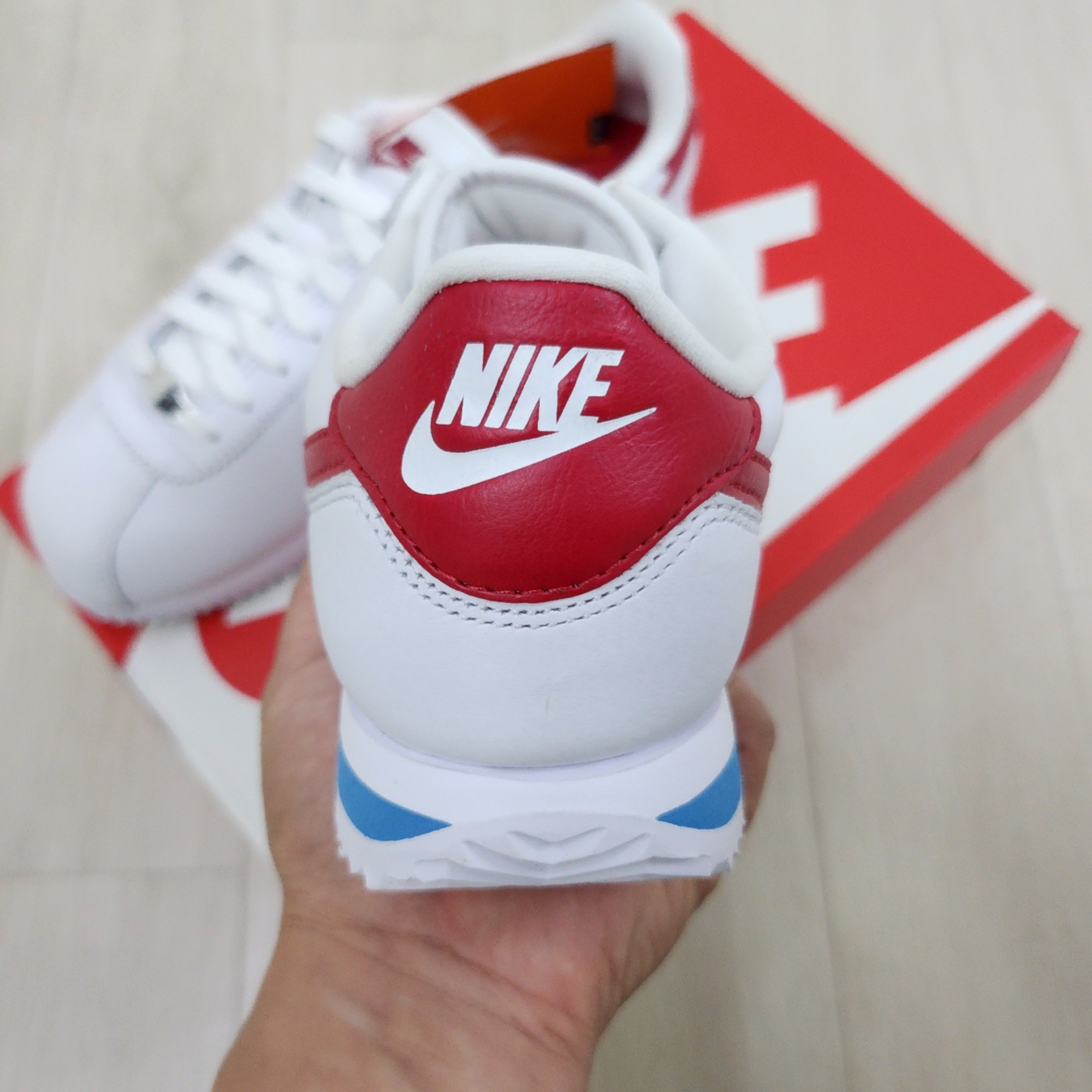 Nike Cortez Varsity Red White & Blue 착용 스타일 - 3