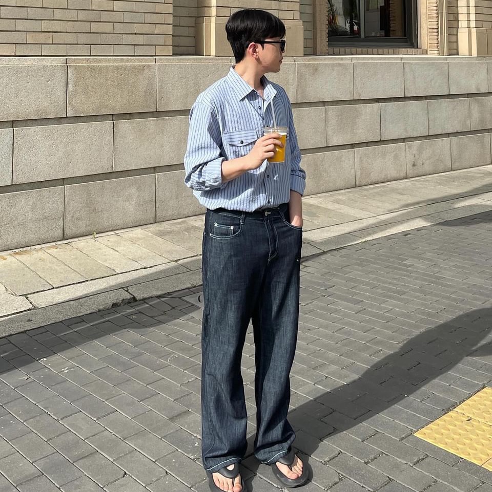 반스 어센틱 레드 착용 스타일 - 4