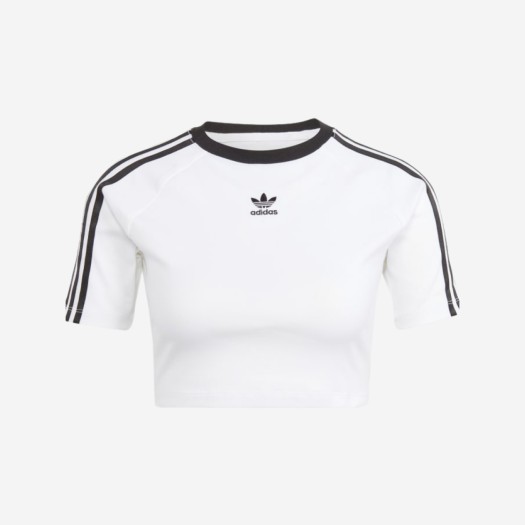 (W) 아디다스 3S 베이비 티셔츠 화이트 - KR 사이즈