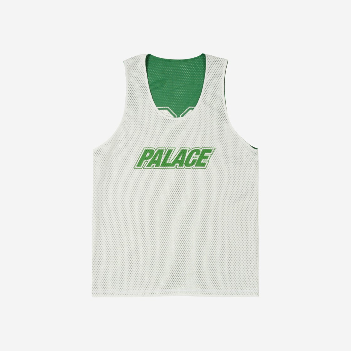 Palace Mesh Reverso Border Vest Green - 24SS 상세 이미지 3