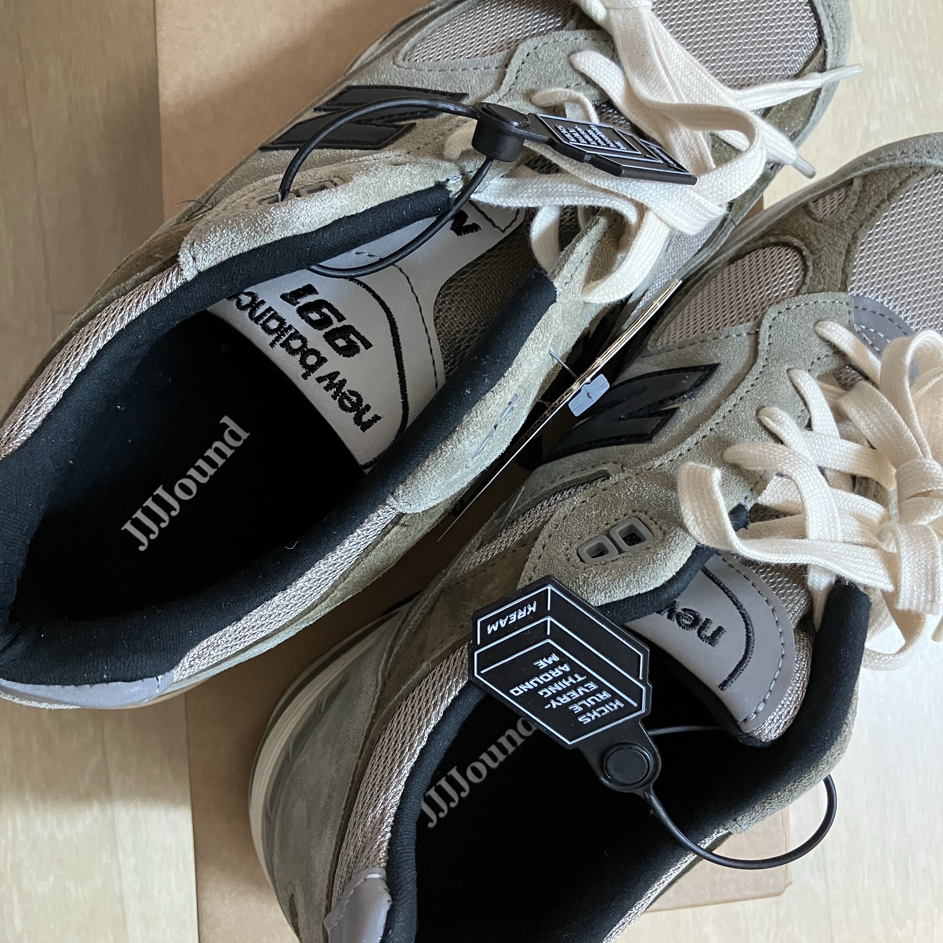 New Balance x JJJJound 991 Made in UK Grey 착용 스타일 - 4