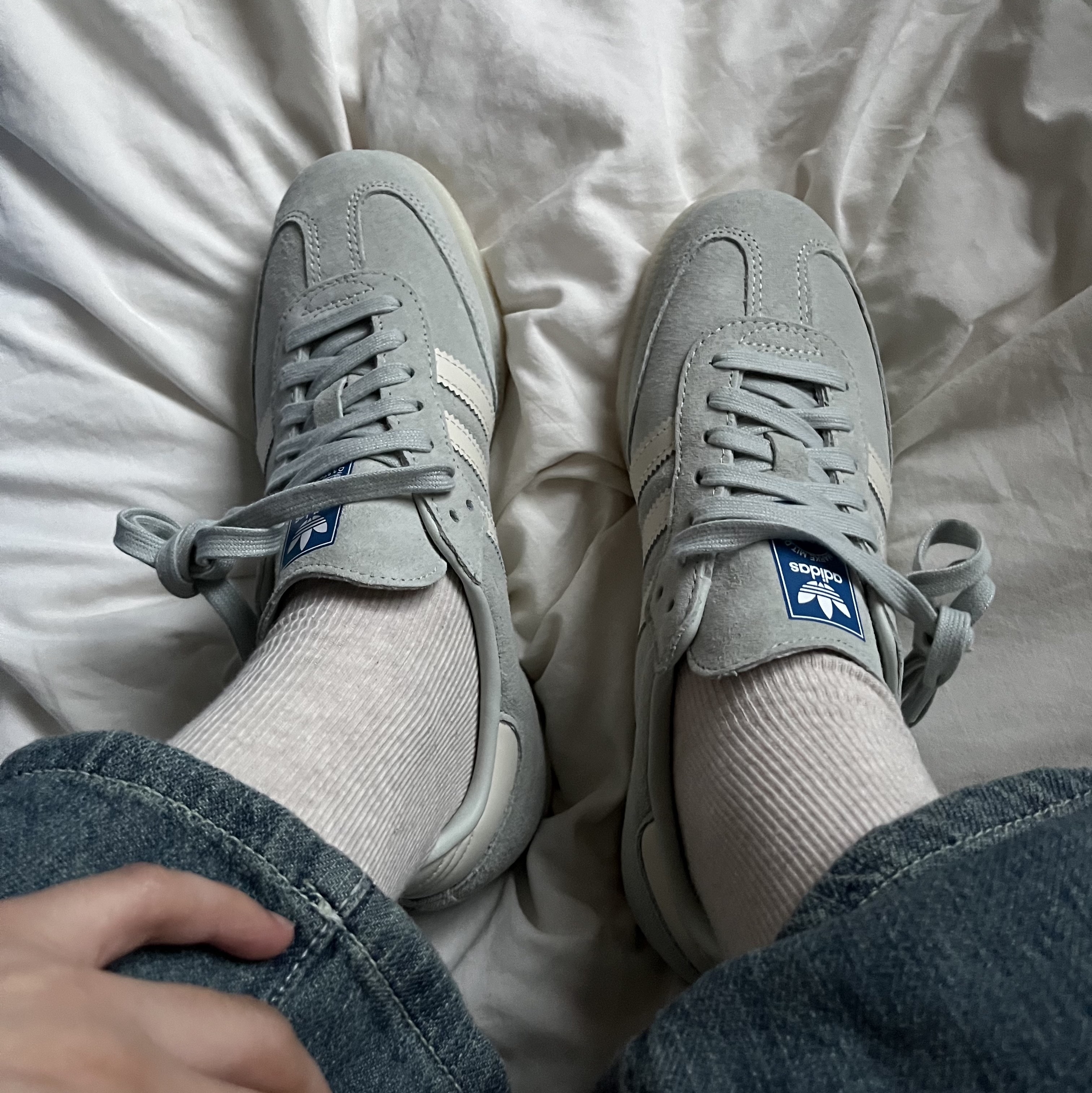 Adidas Samba OG Wonder Silver 착용 스타일