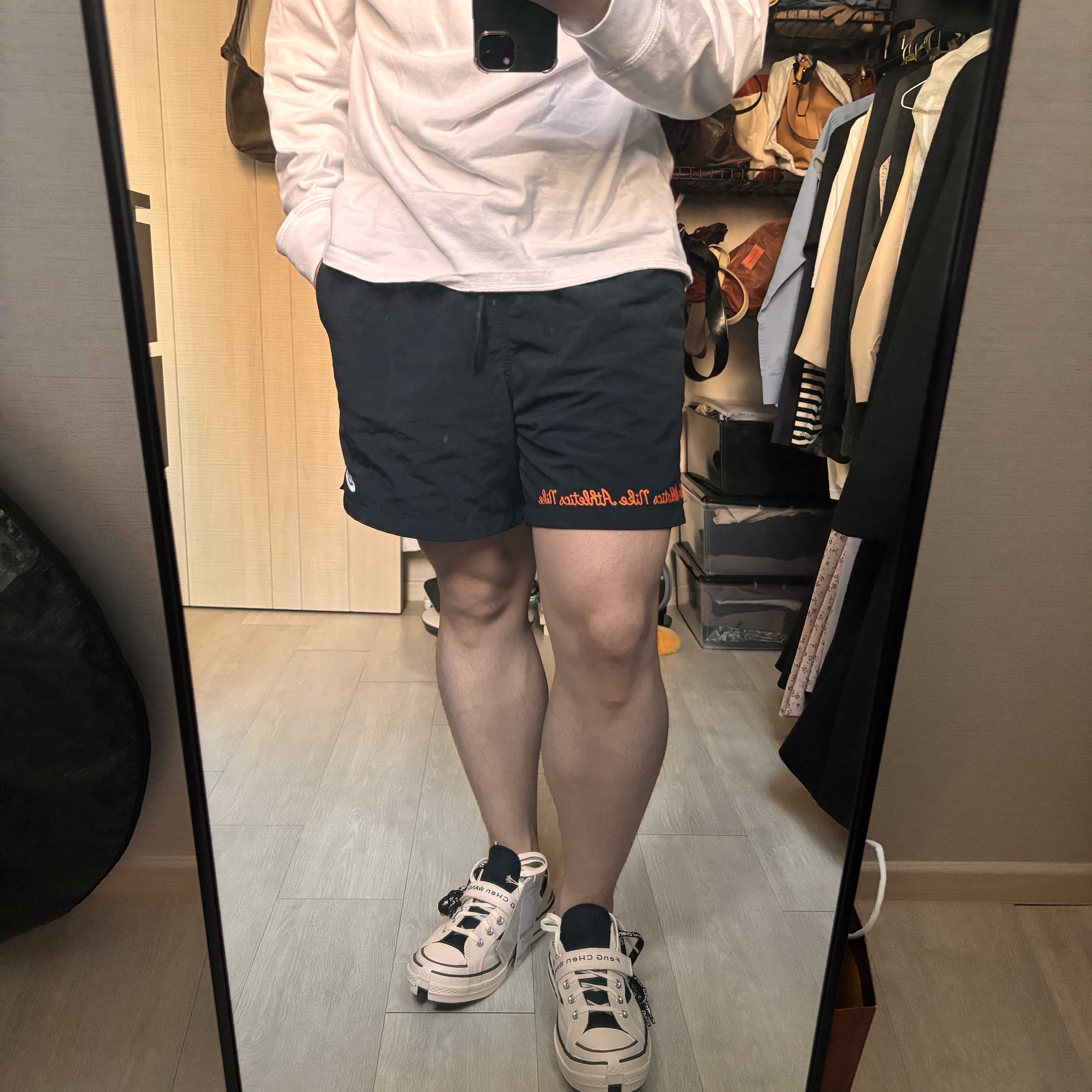 Converse x Feng Chen Wang Chuck 70 Ox 2-in-1 Egret 착용 스타일 - 5
