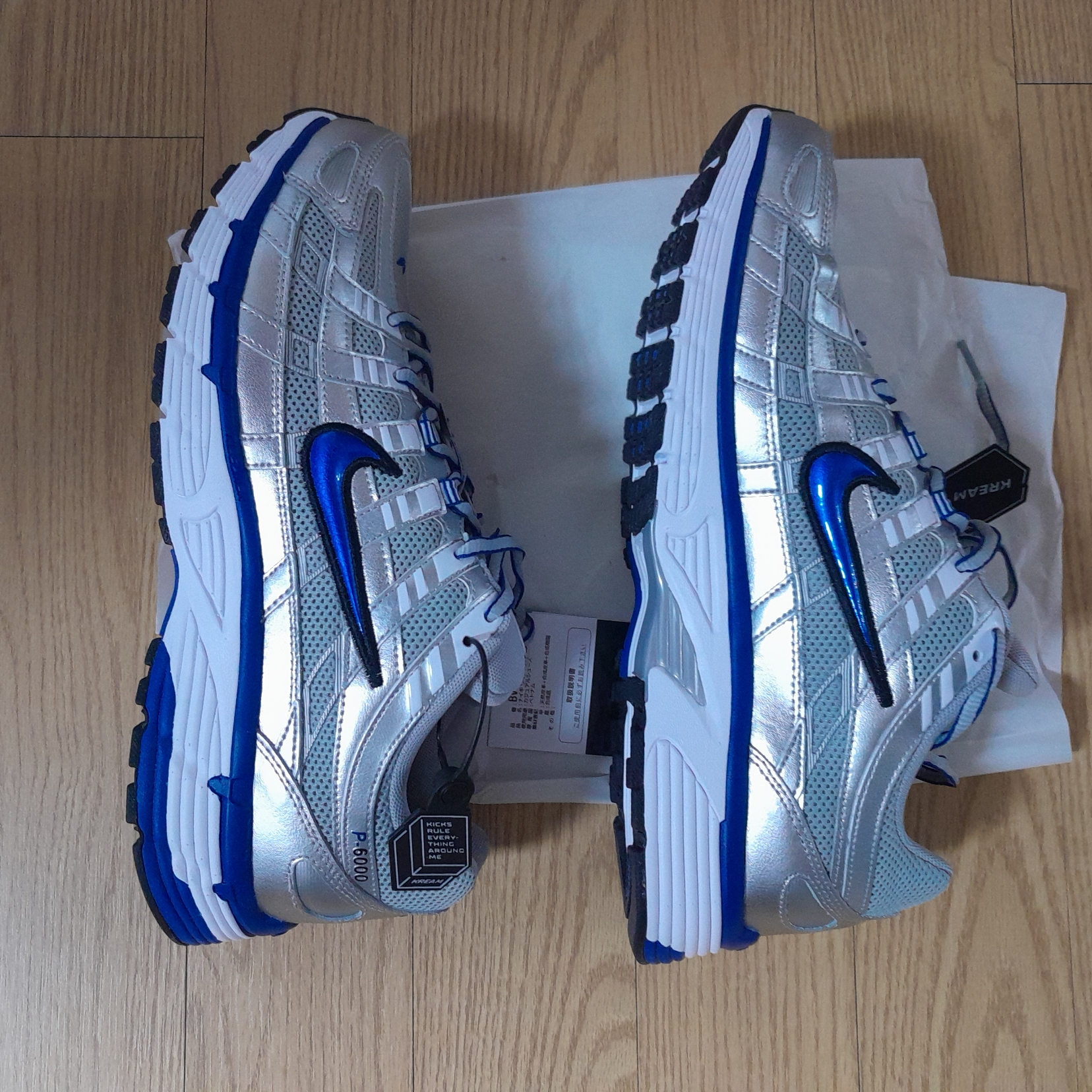 (W) Nike P-6000 Laser Blue 착용 스타일 - 2