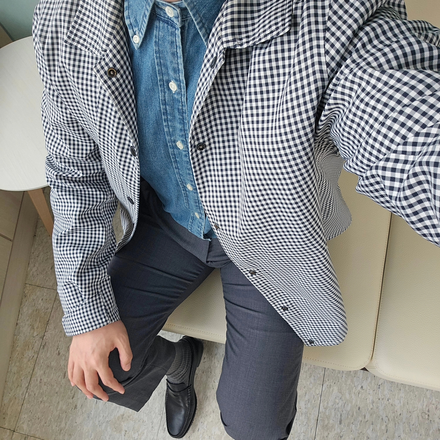 [30%적립] Polo Ralph Lauren Custom Fit Denim Shirt Navy, Rolex Submariner 41mm 124060 Black Oyster 착용 스타일 - 4