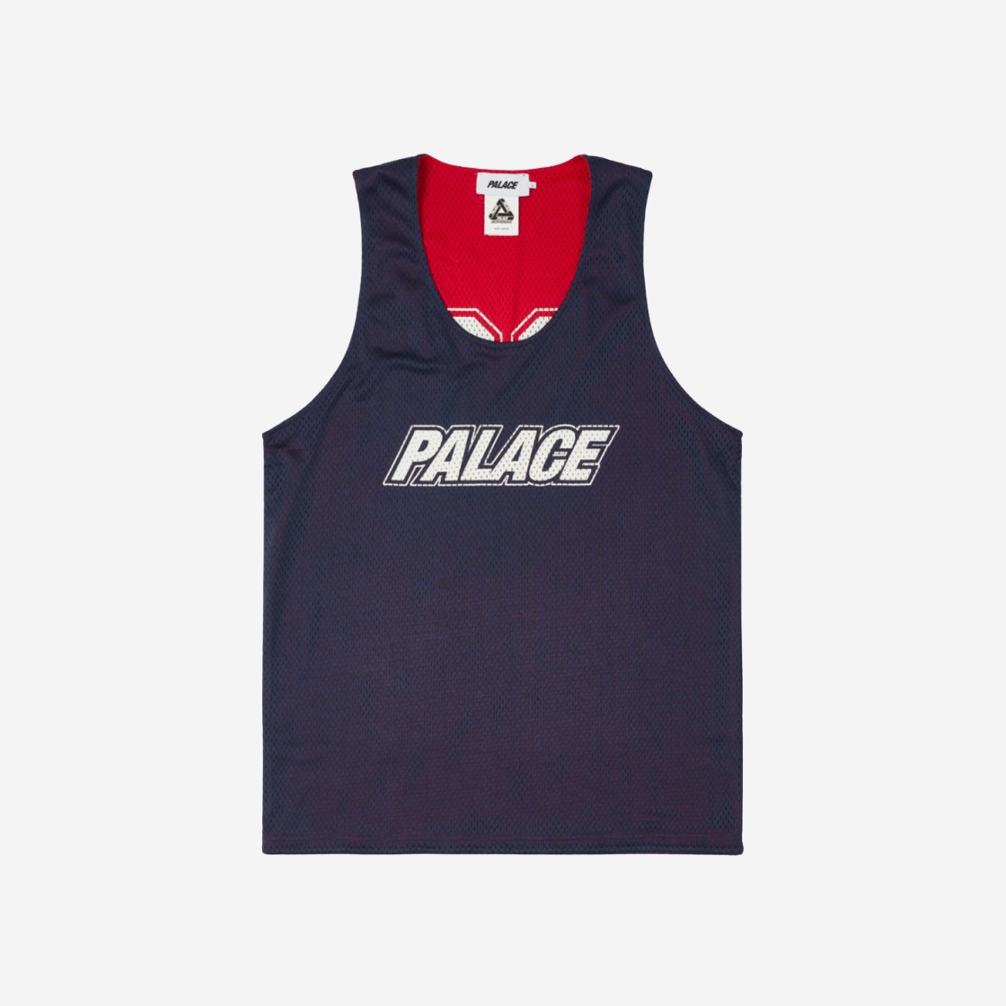 Palace Mesh Reverso Border Vest Navy - 24SS 상세 이미지 1