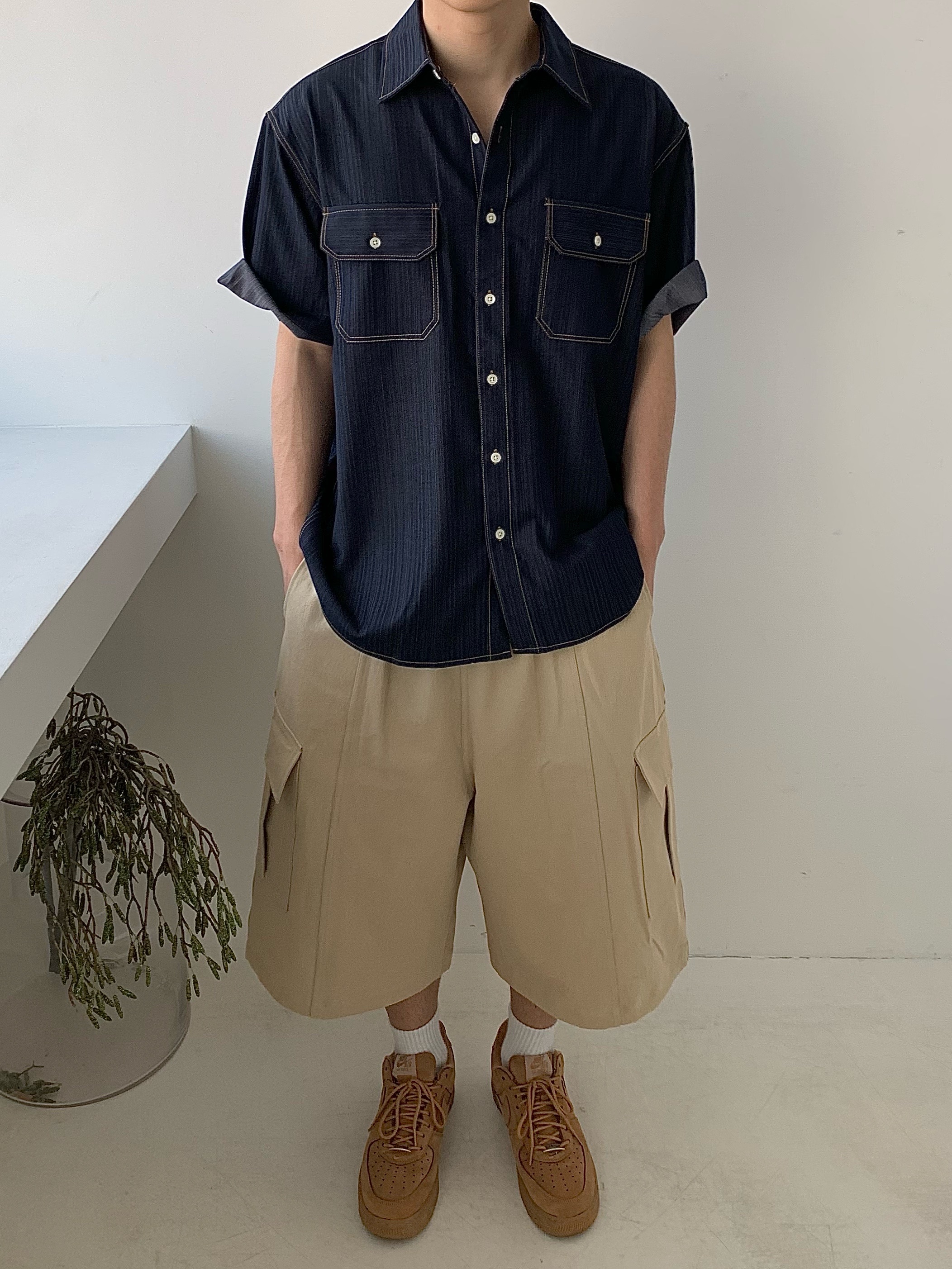 Nike x Supreme Air Force 1 Low Flax 착용 스타일 - 3