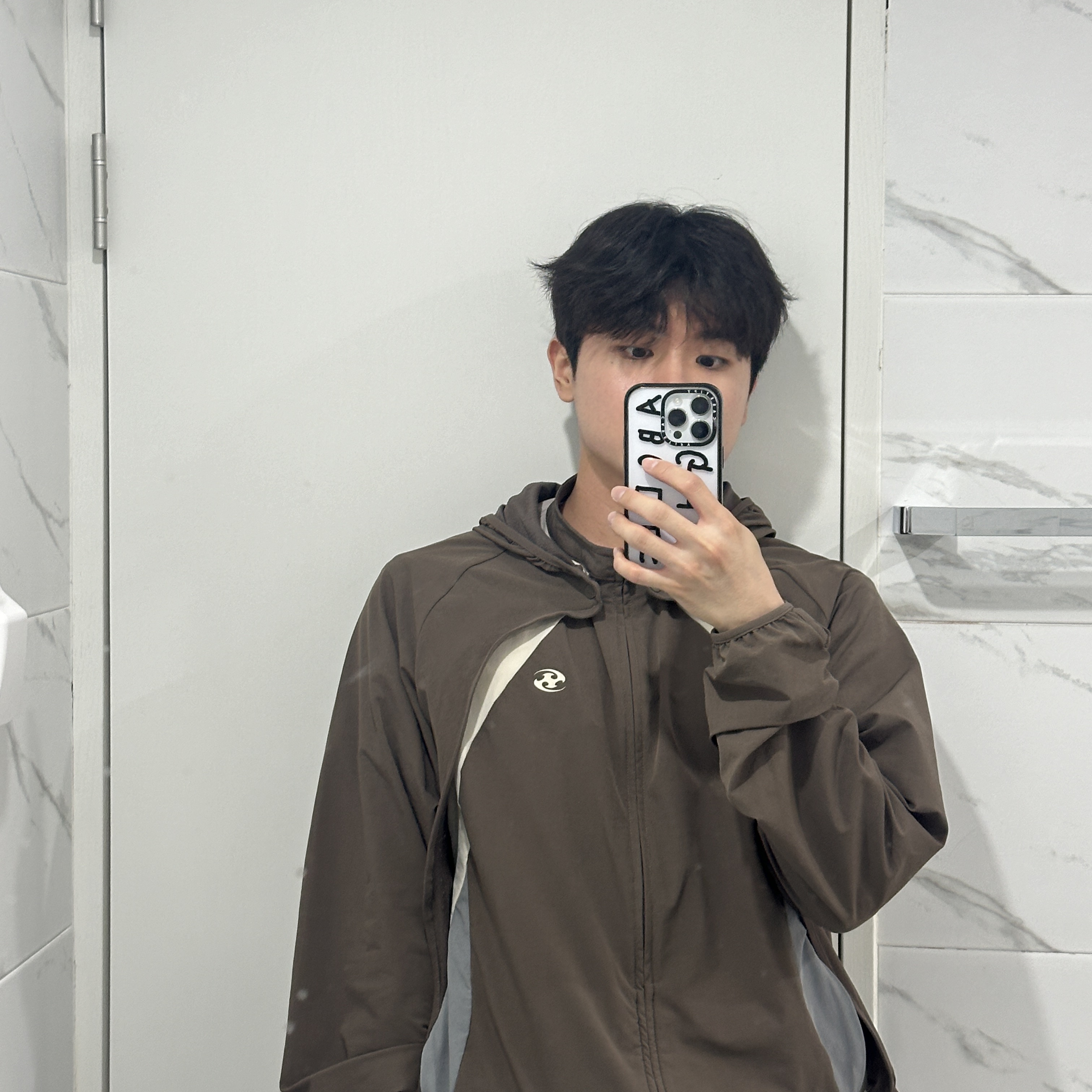 Sansan Gear Conversion Jacket Brown - 23FW, Nike x Supreme Air Force 1 Low Black 착용 스타일 - 4