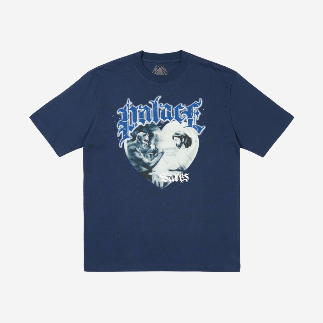 Palace Save Thyself T-Shirt Navy - 24SS 상세 이미지 1