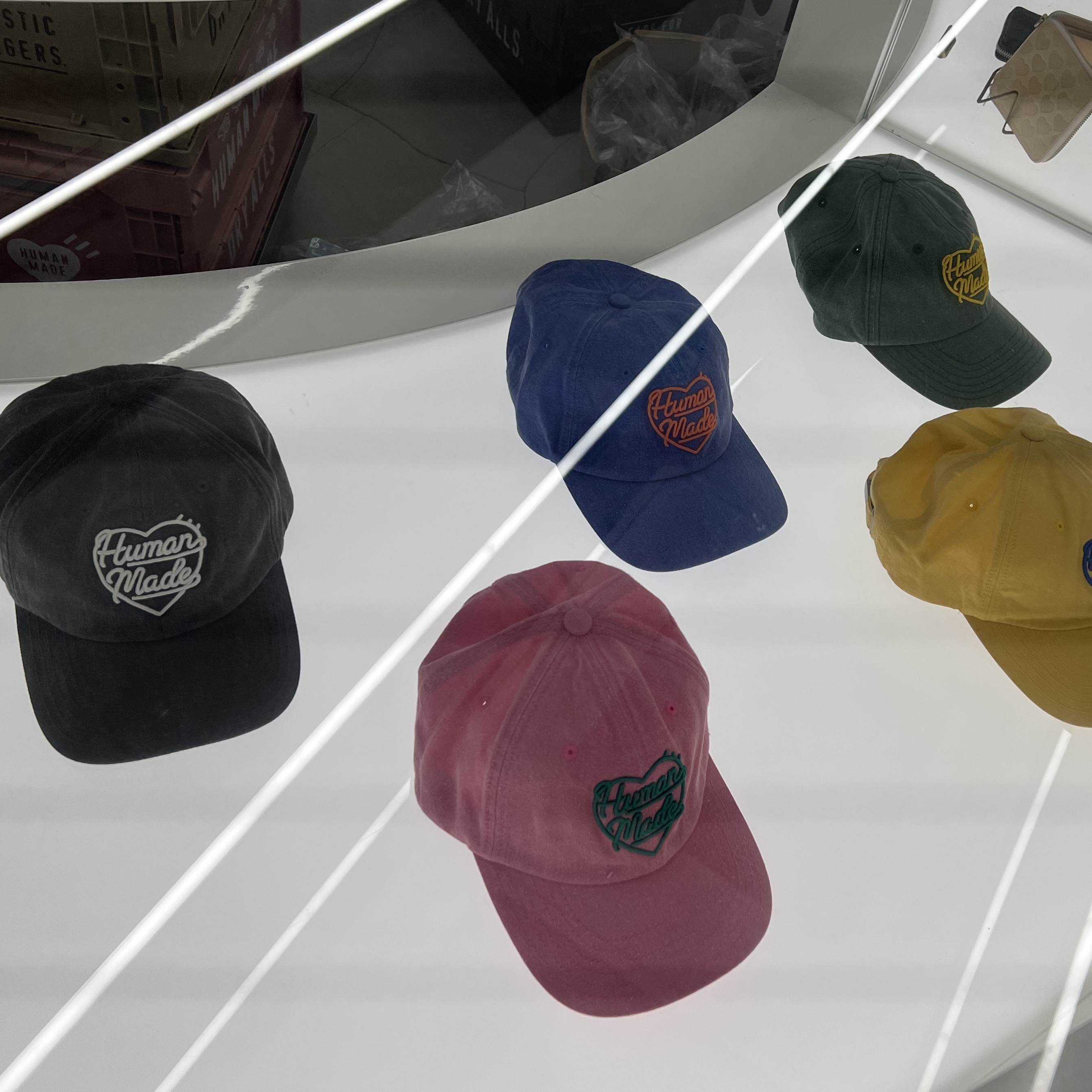 Human Made 6 Panel Cap #1 Pink 착용 스타일