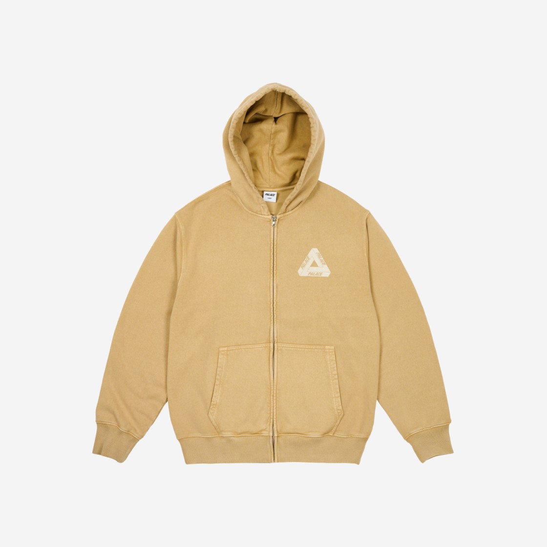 Palace Pigment Wash Tri-Ferg Zip Hood Stone - 24SS 상세 이미지 2