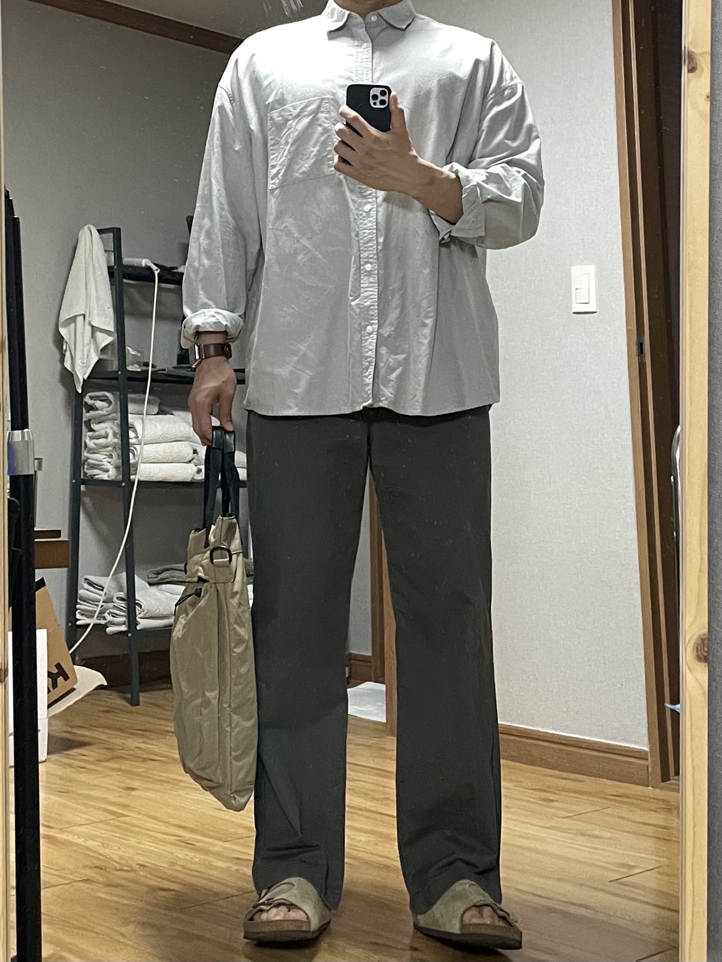 Birkenstock Zurich Soft Footbed Taupe- Regular 착용 스타일