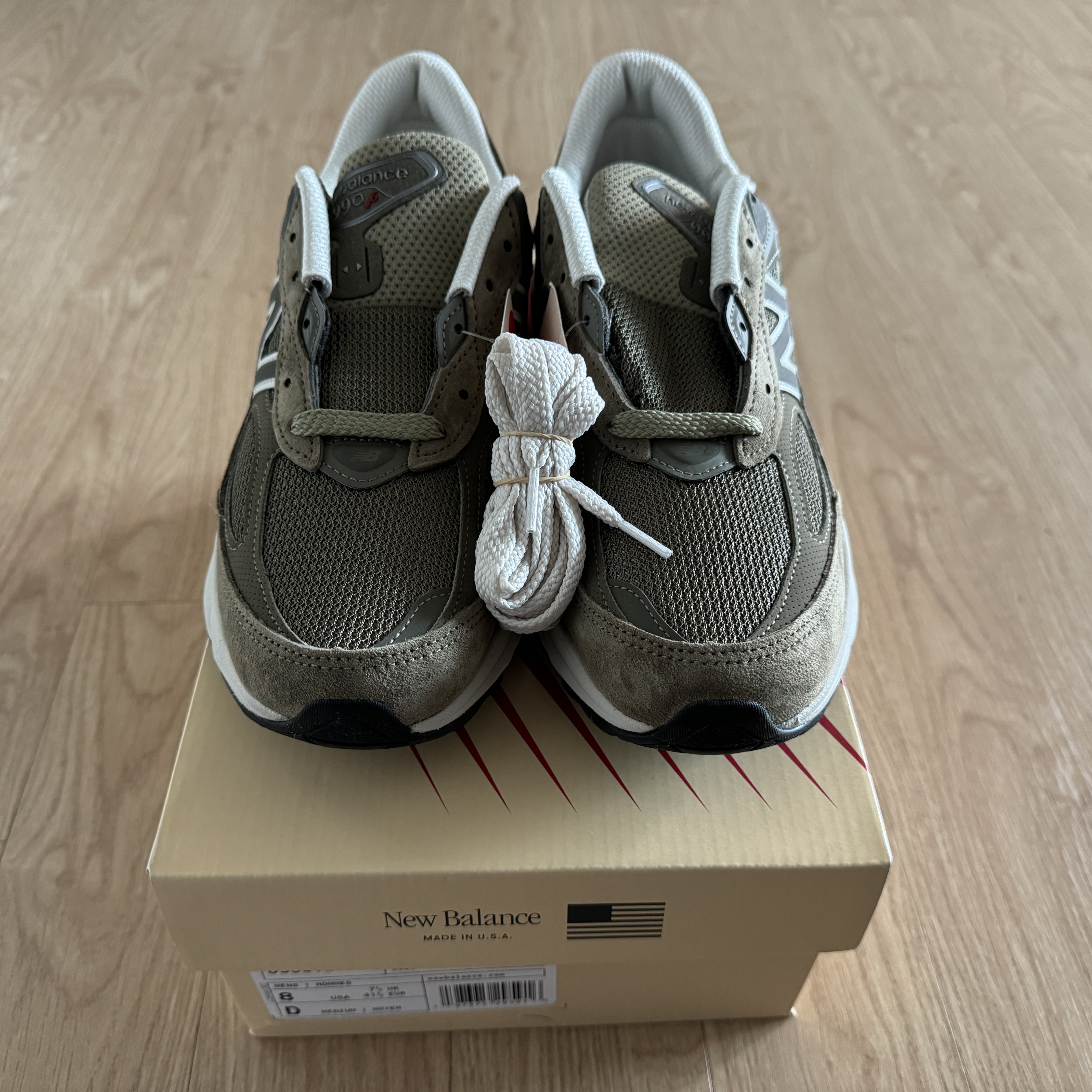 New Balance 990v6 Made in USA True Camo 착용 스타일 - 2