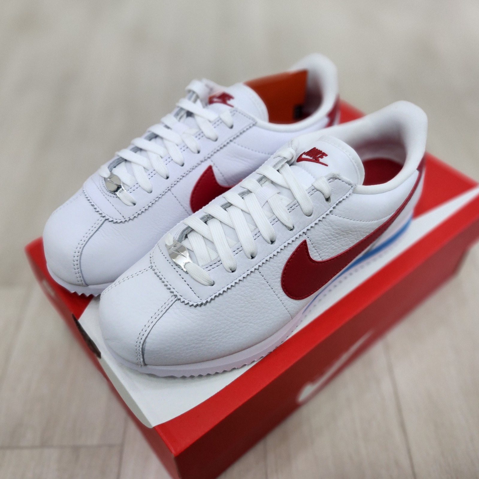 Nike Cortez Varsity Red White & Blue 착용 스타일 - 2