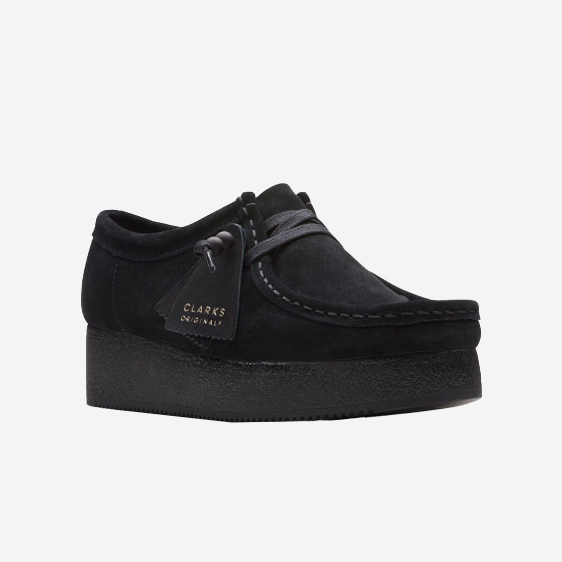 Clarks Women Wallacraft Bee Suede Black 상세 이미지 2