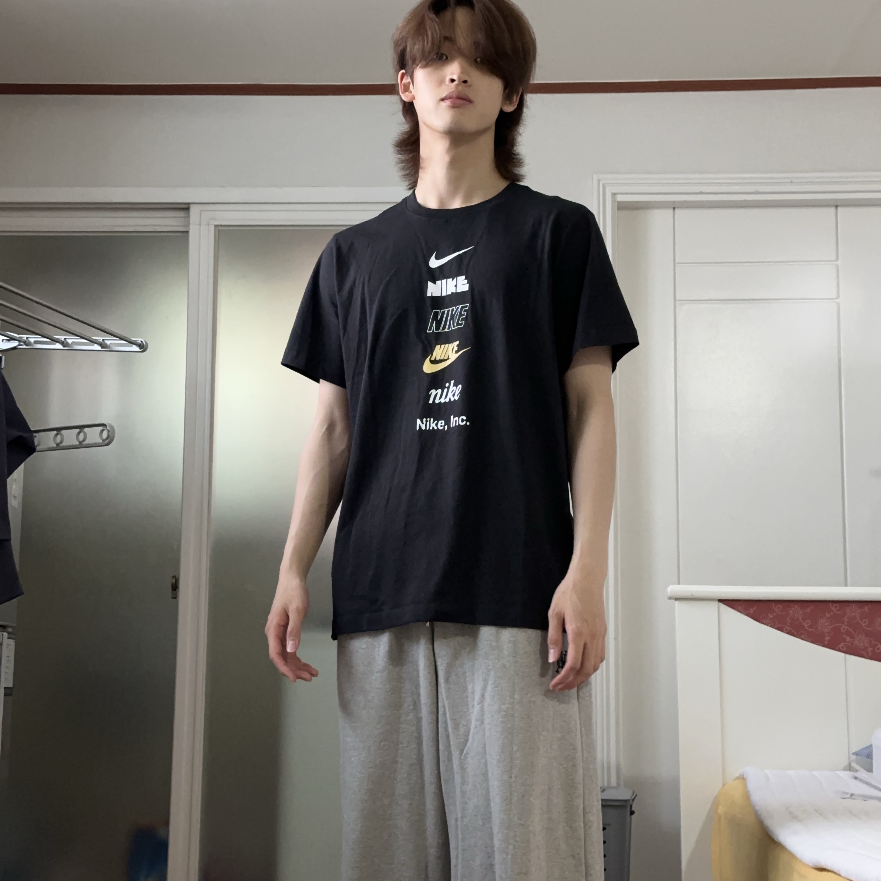 Nike NSW Club Logo T-Shirt Black - Asia 착용 스타일 - 1