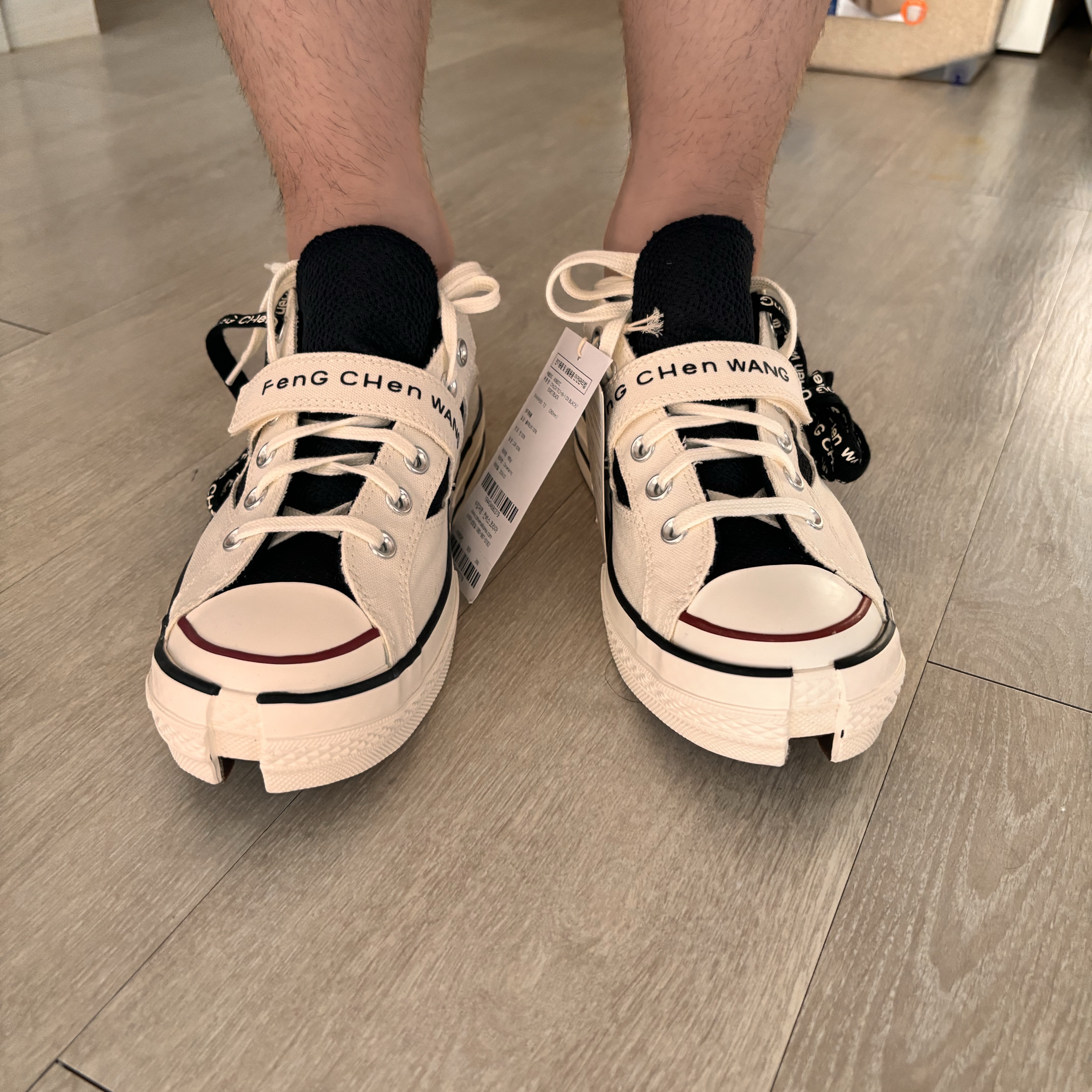 Converse x Feng Chen Wang Chuck 70 Ox 2-in-1 Egret 착용 스타일 - 4