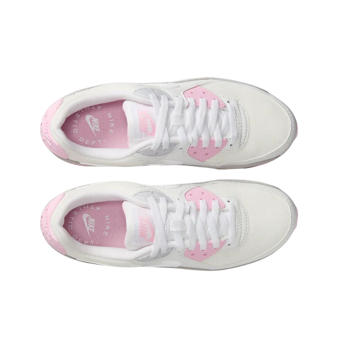 (W) 나이키 에어맥스 90 화이트 미디엄 소프트 핑크((W) Nike Air Max 90 White Medium Soft Pink) - 2