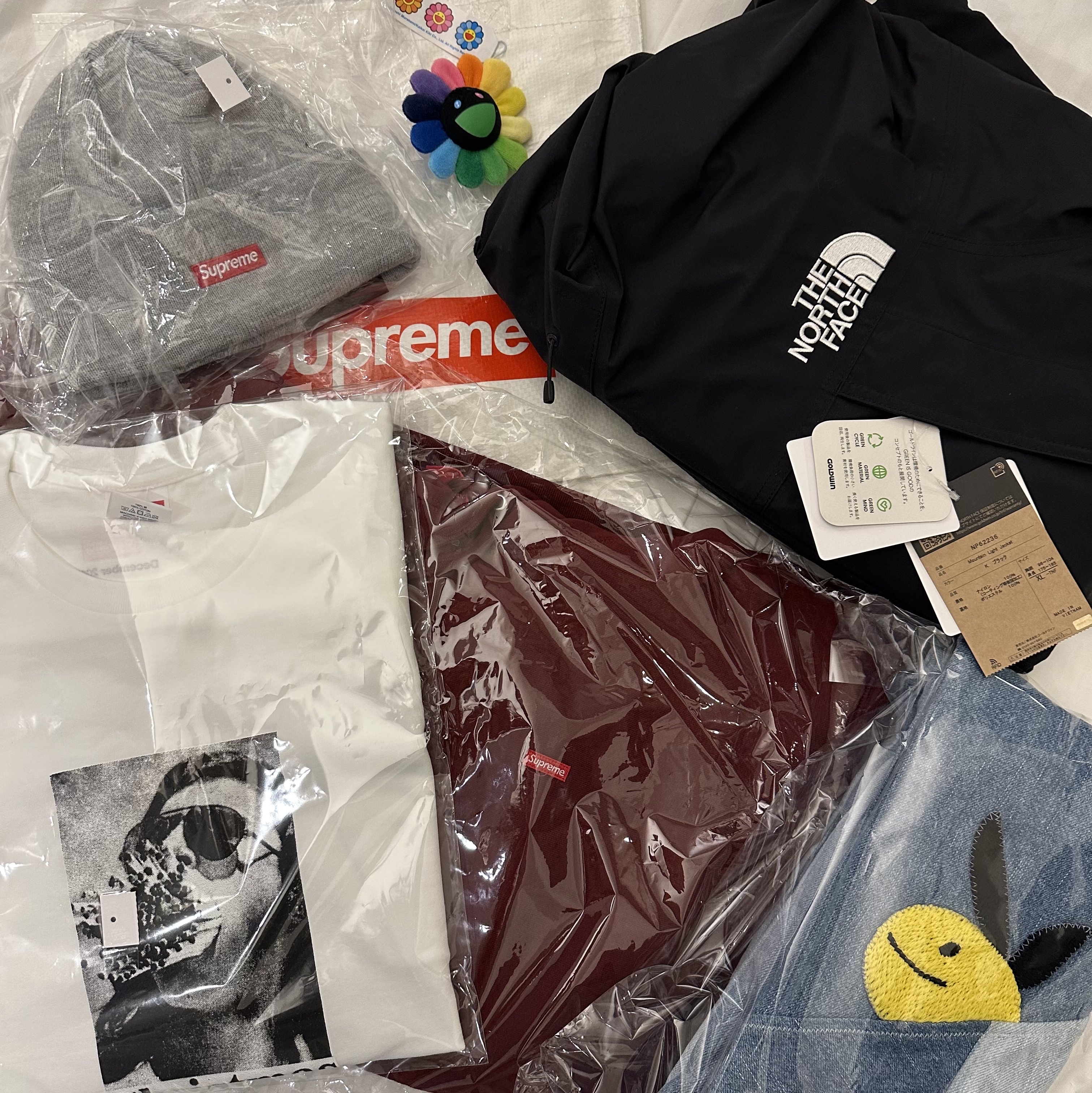 Supreme New Era S Logo Beanie Heather Grey - 22FW, Kapital Denim Reconstruction Coneybowy Embroidery Kesa Muffler Indigo 착용 스타일
