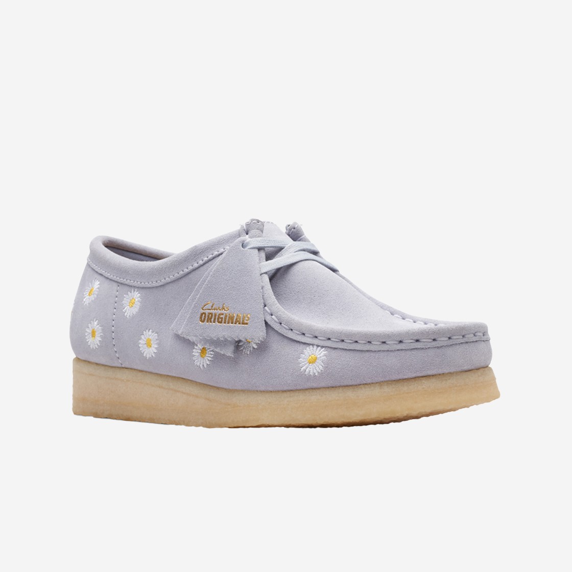 Clarks Women Wallabee Daisy Cloud Grey Emb 상세 이미지 2