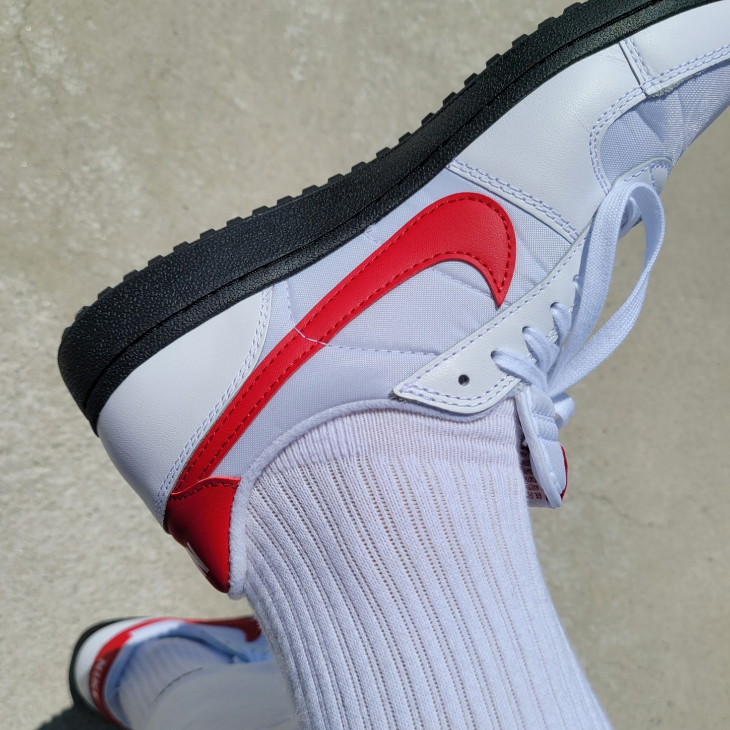 Nike Field General 82 SP White and Varsity Red 착용 스타일 - 1
