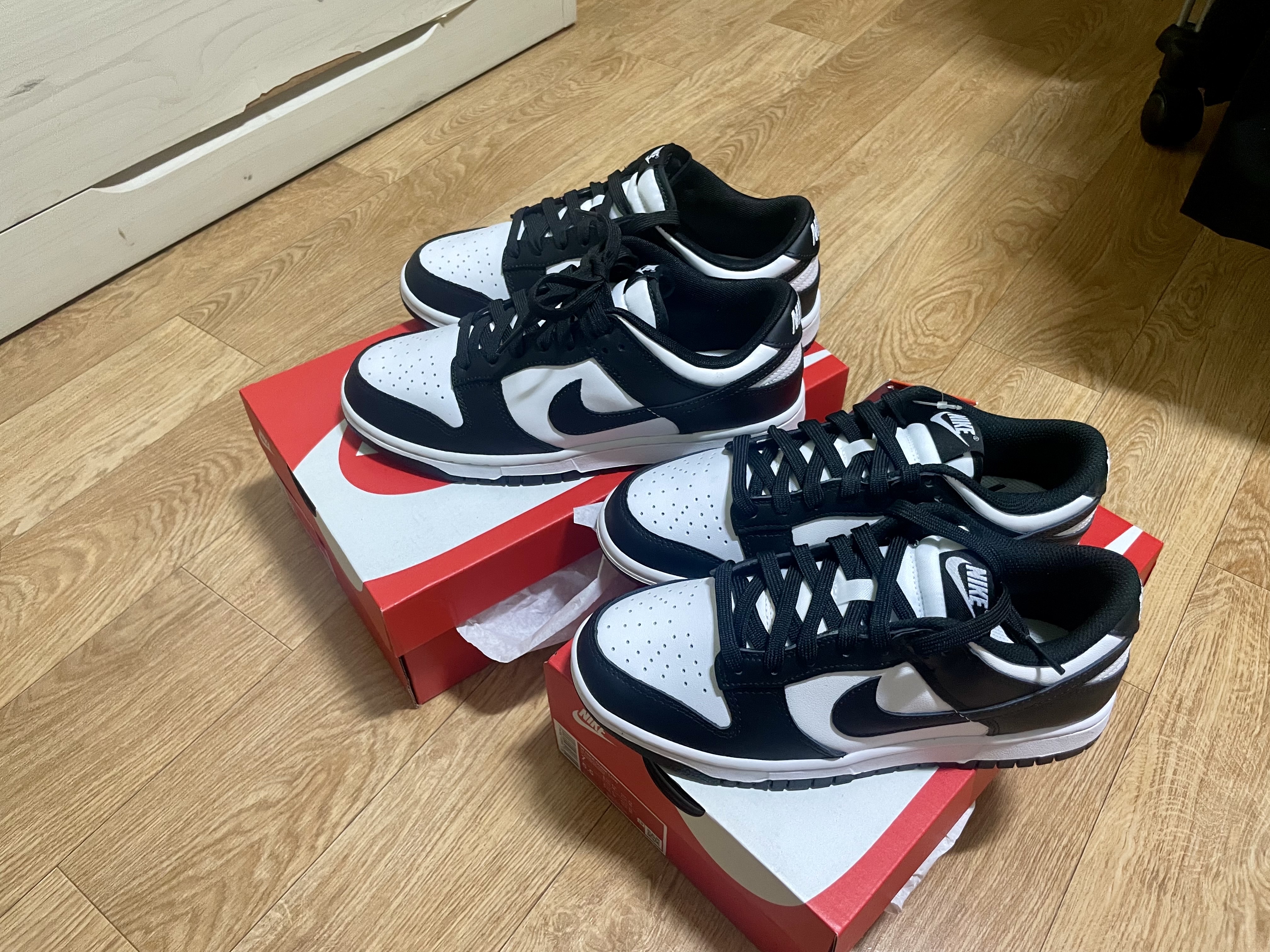 Nike Dunk Low Retro Black, (W) Nike Dunk Low Black 착용 스타일