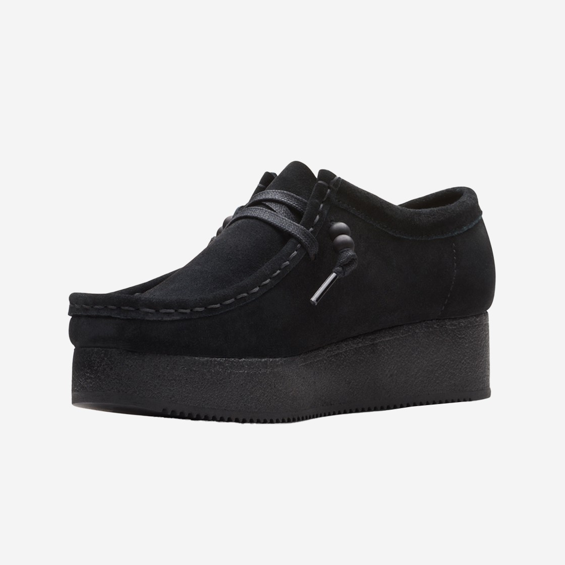 Clarks Women Wallacraft Bee Suede Black 상세 이미지 4