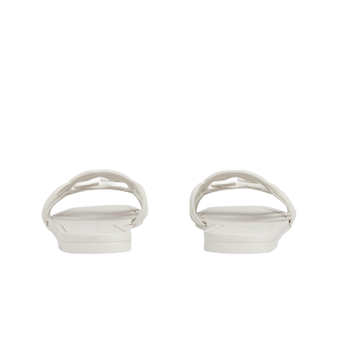 (W) Gucci Interlocking G Slide Sandal White Rubber 상세 이미지 3