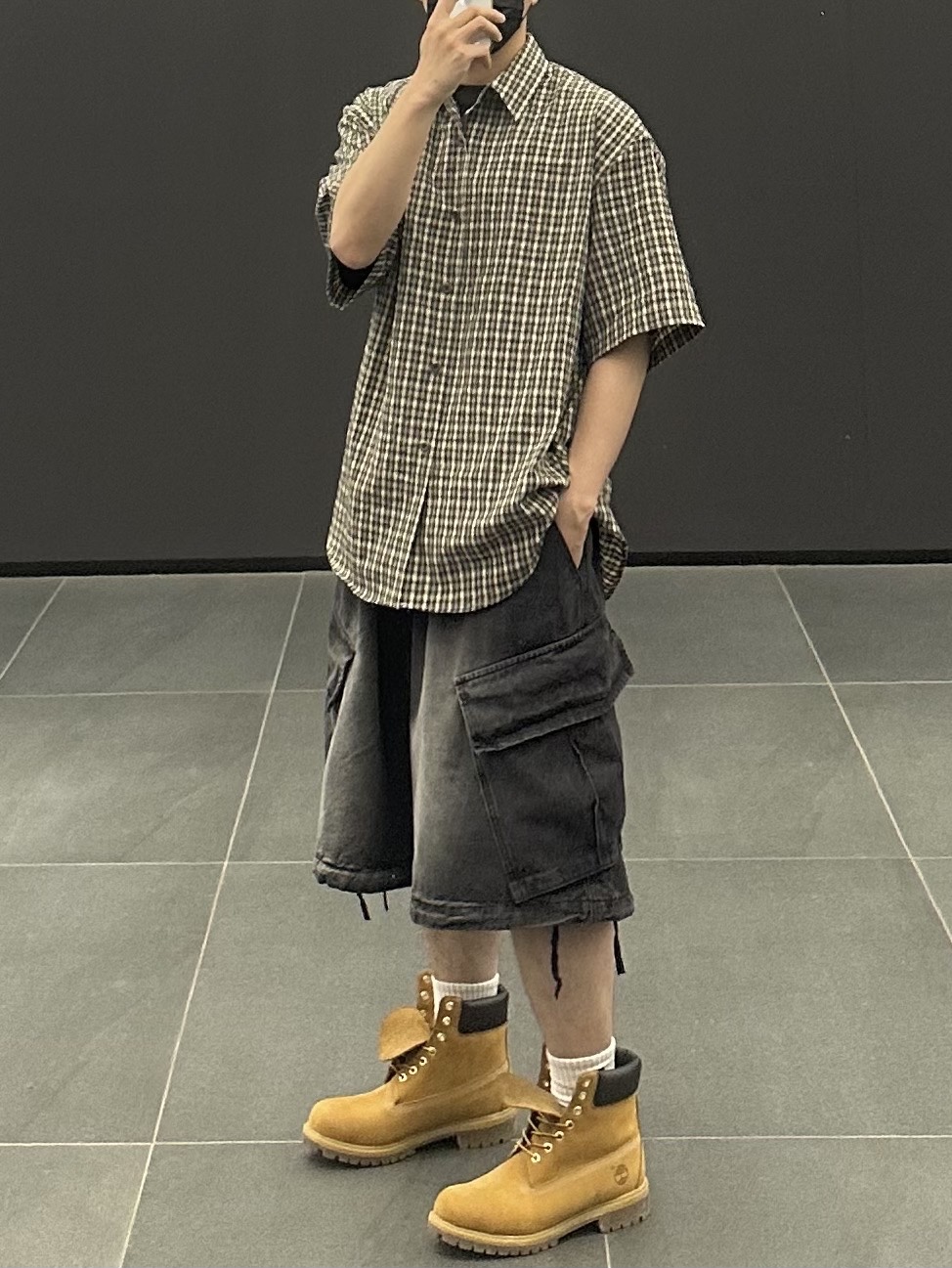 Timberland Premium 6 inch Waterproof Boot Wheat Nubuck - Wide 착용 스타일 - 4