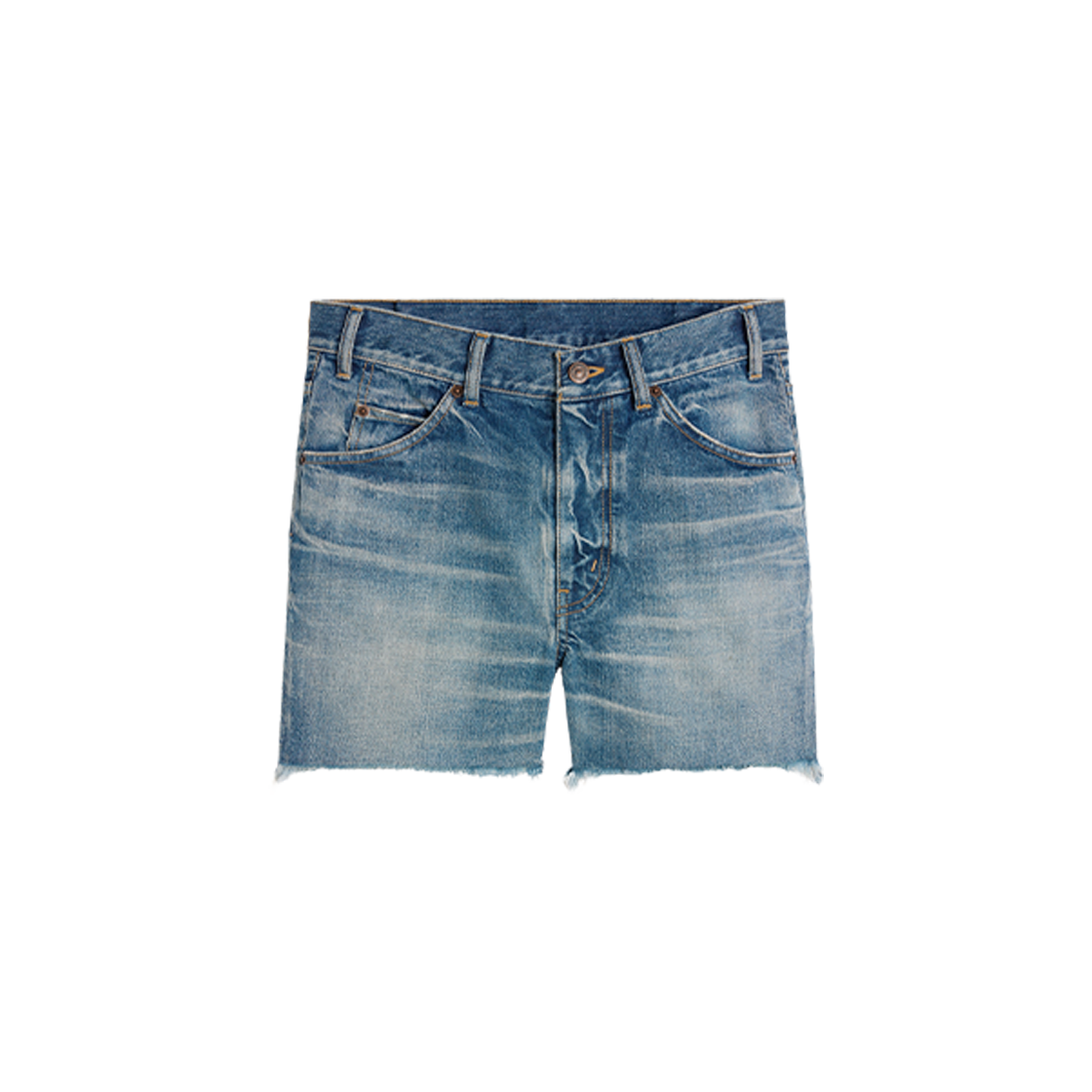 (W) Celine Skate Shorts in Electric Sky Wash Denim Electric Sky 상세 이미지 1