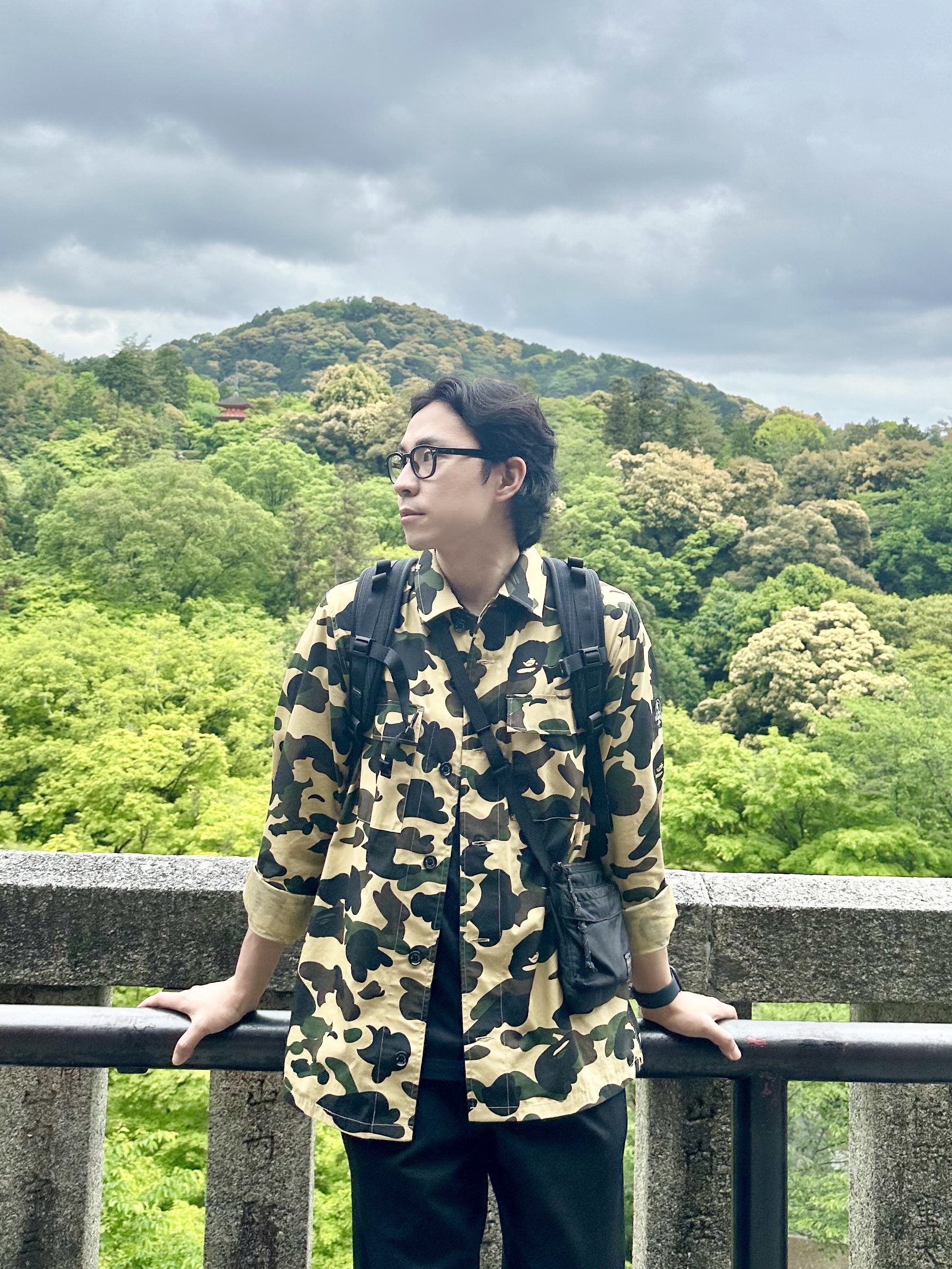 Supreme Backpack Black - 24SS, Porter Force Shoulder Pouch Black 착용 스타일 - 2