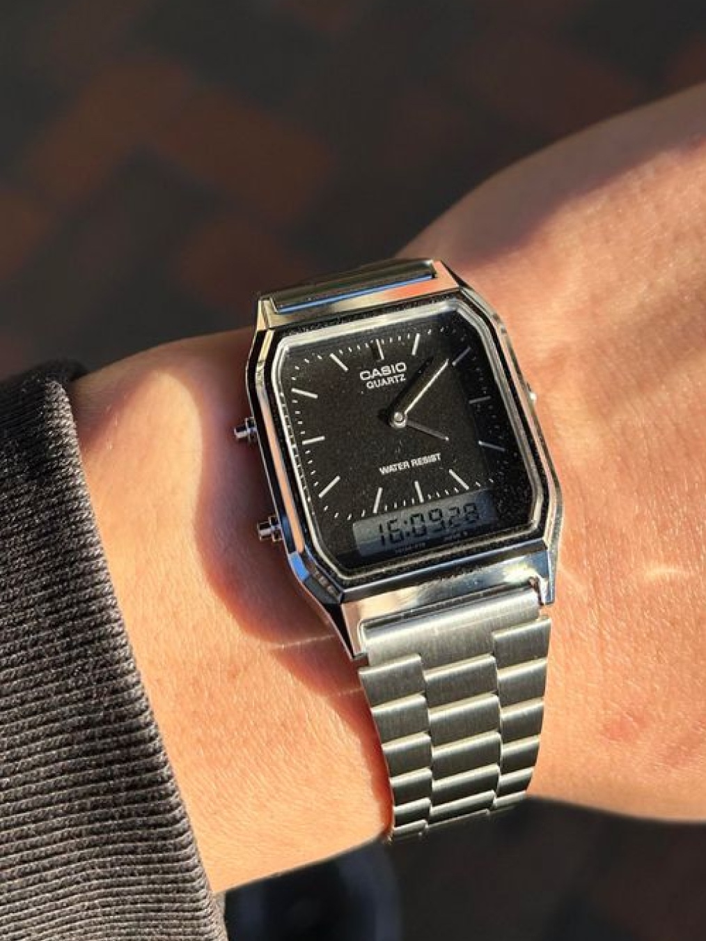 Casio LTP-V007L-9B, Casio AQ-230A-2A2MQY 착용 스타일 - 3