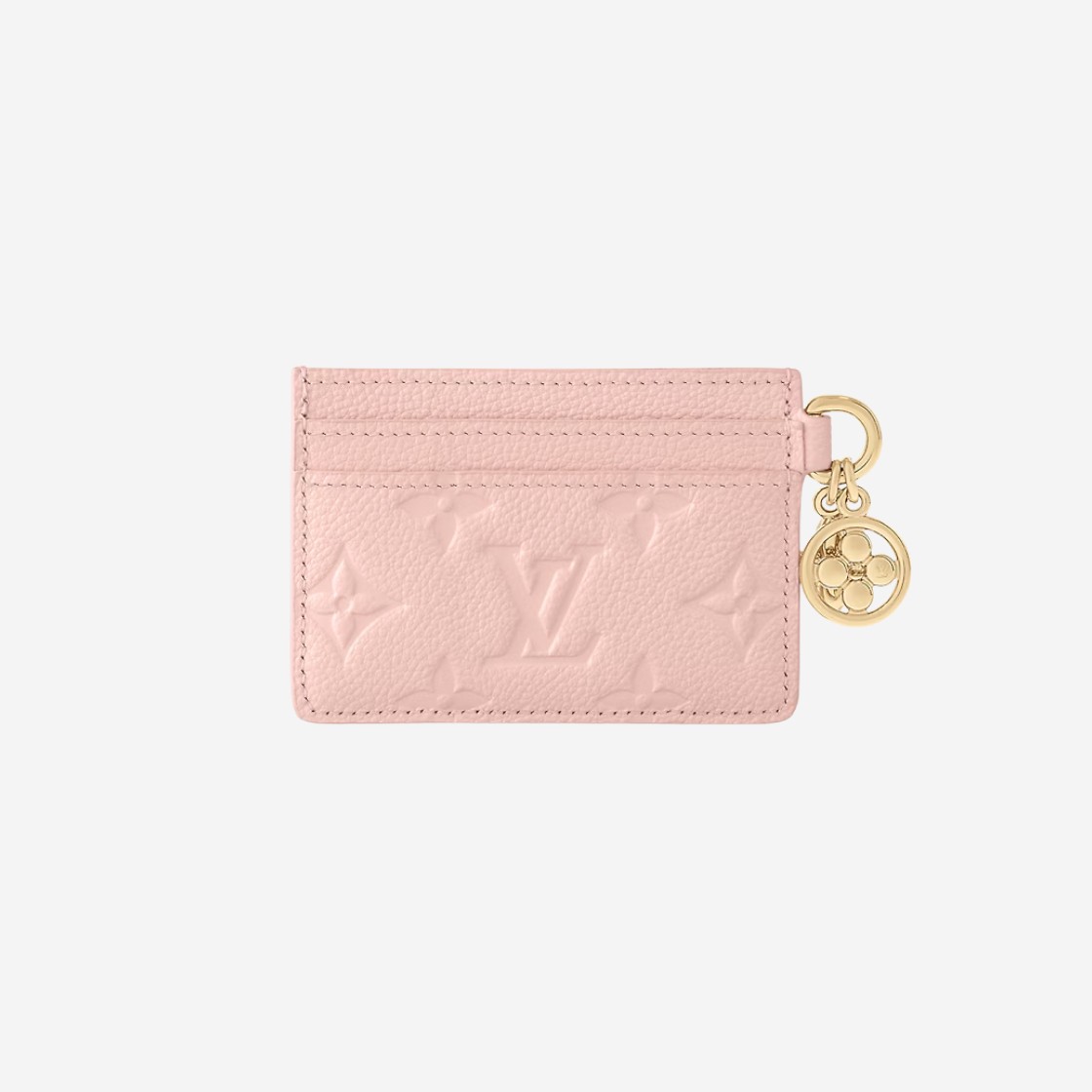 Louis Vuitton LV Charms Card Holder Monogram Empreinte Pink Opale 상세 이미지 2