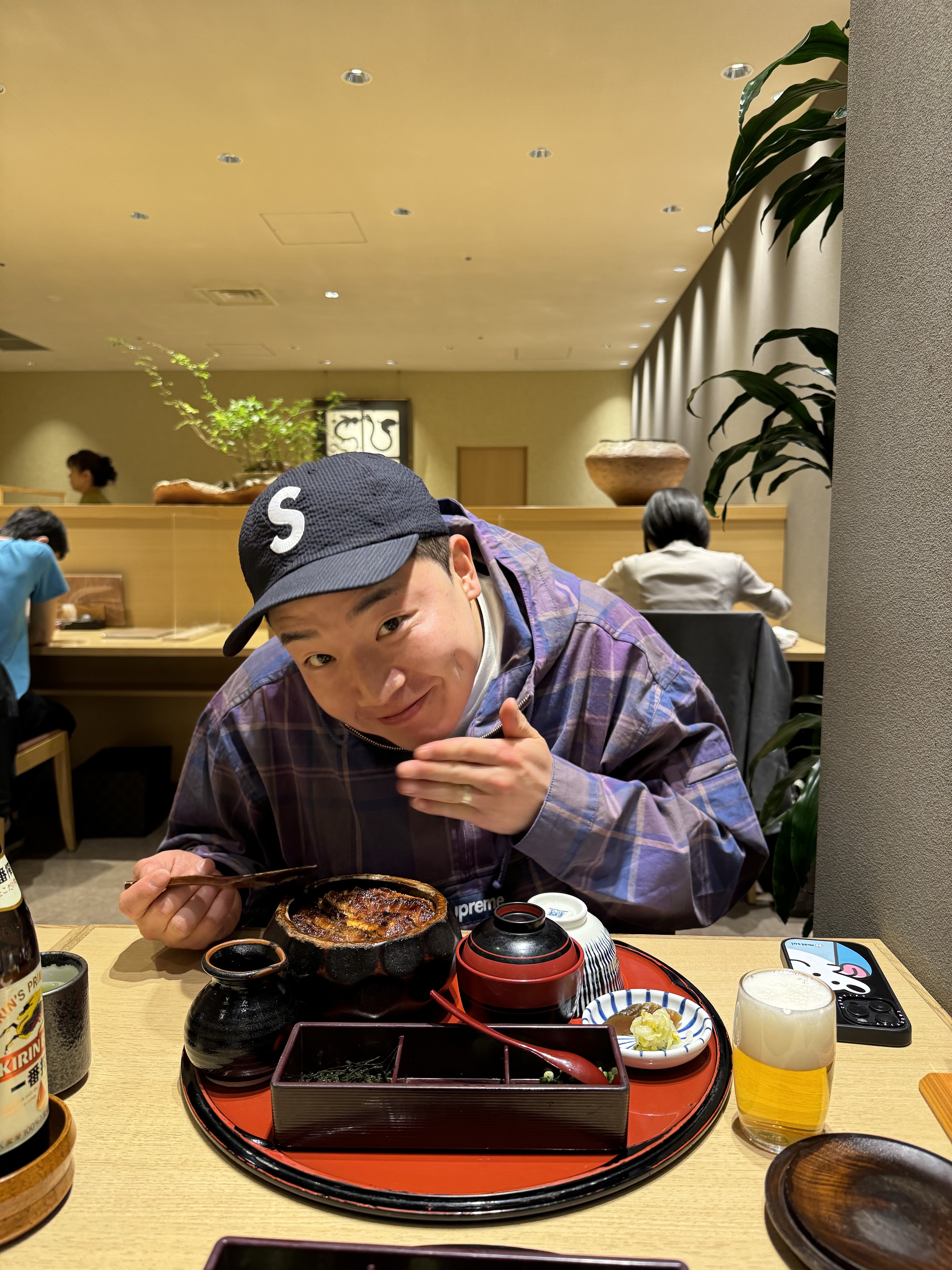 Supreme Seersucker S Logo 6-Panel Black - 24SS, Supreme Cotton Utility Anorak Plaid - 24SS 착용 스타일 - 3