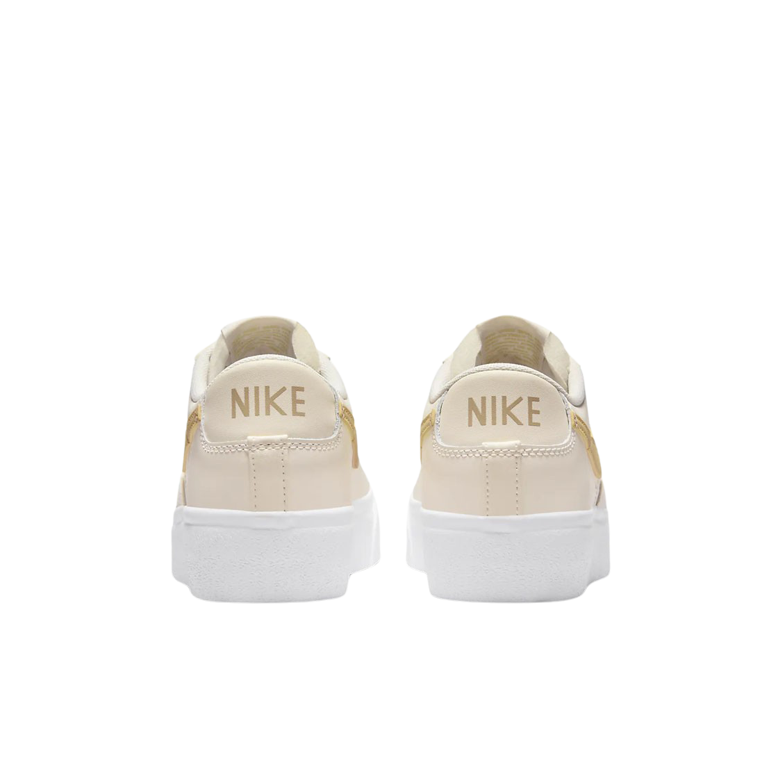 (W) 나이키 블레이저 로우 플랫폼 페일 아이보리 새턴 골드((W) Nike Blazer Low Platform Pale Ivory Saturn Gold) - 3