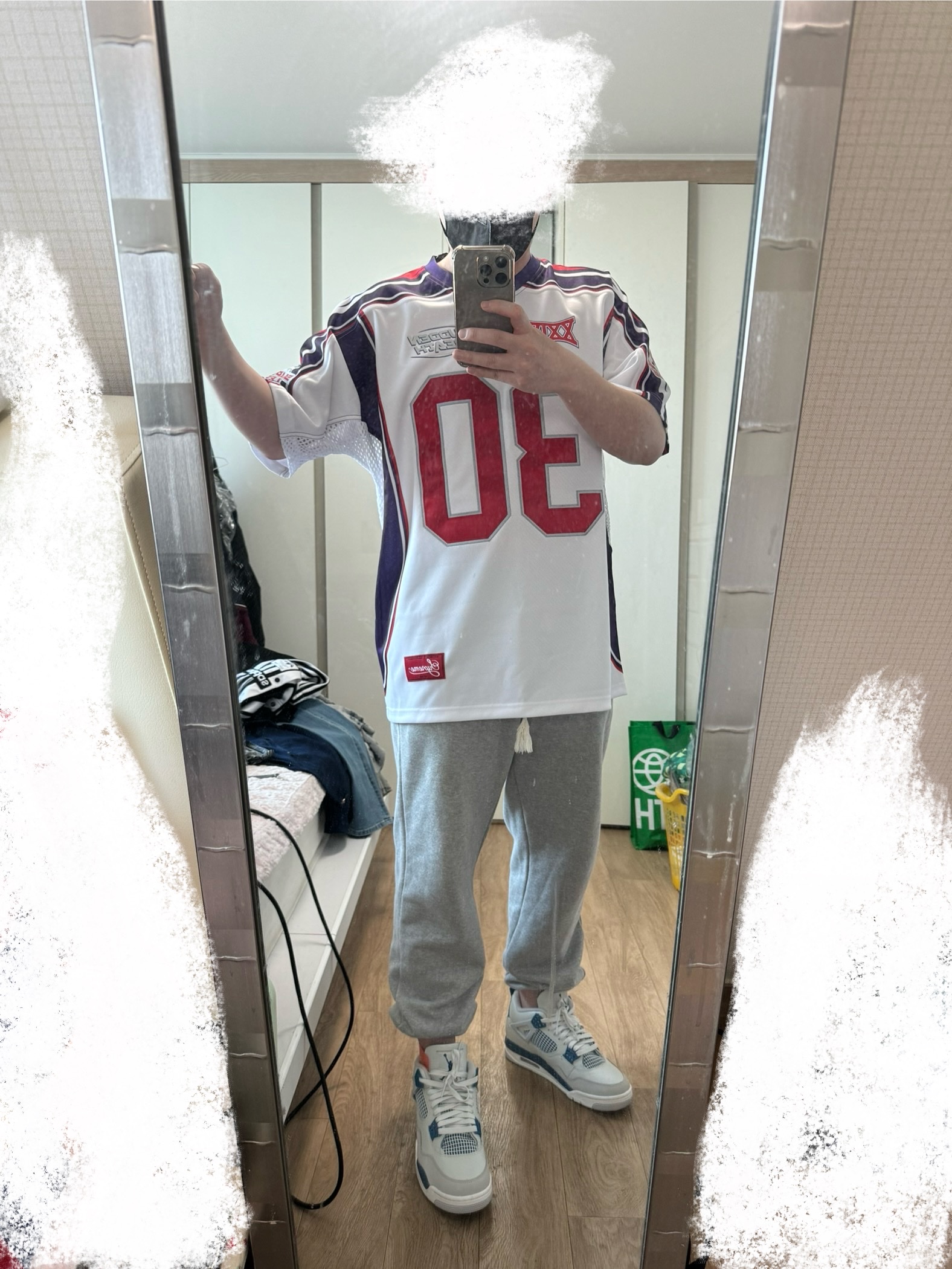 Supreme Sudden Death Football Jersey White - 24SS 착용 스타일 - 1