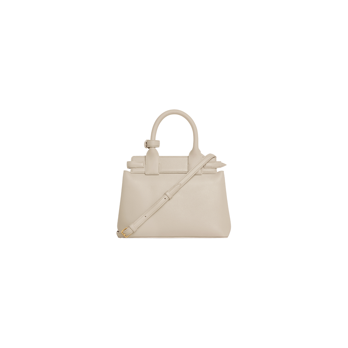 Celine Teen Celine Conti Bag in Supple Calfskin Light Stone 상세 이미지 3