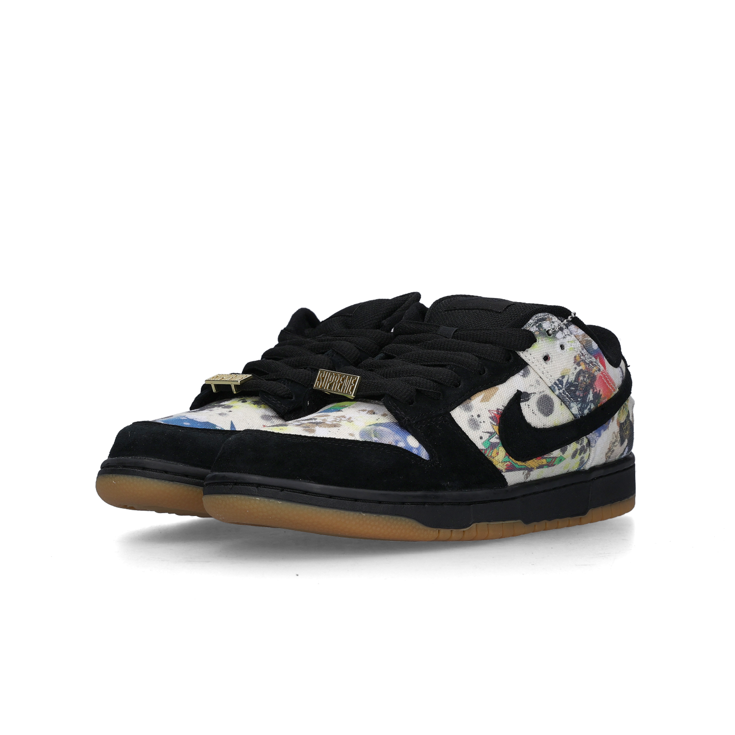 나이키 x 슈프림 SB 덩크 로우 QS 라멜지 블랙(Nike x Supreme SB Dunk Low QS Rammellzee Black)