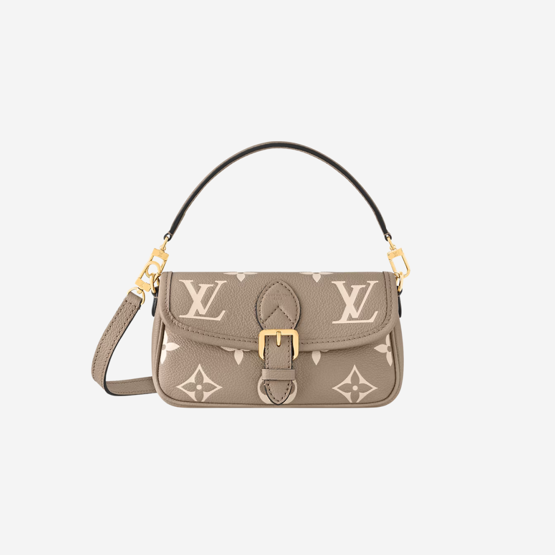 Louis Vuitton Nano Diane Bicolor Monogram Empreinte Leather Tourterelle Beige 상세 이미지 1