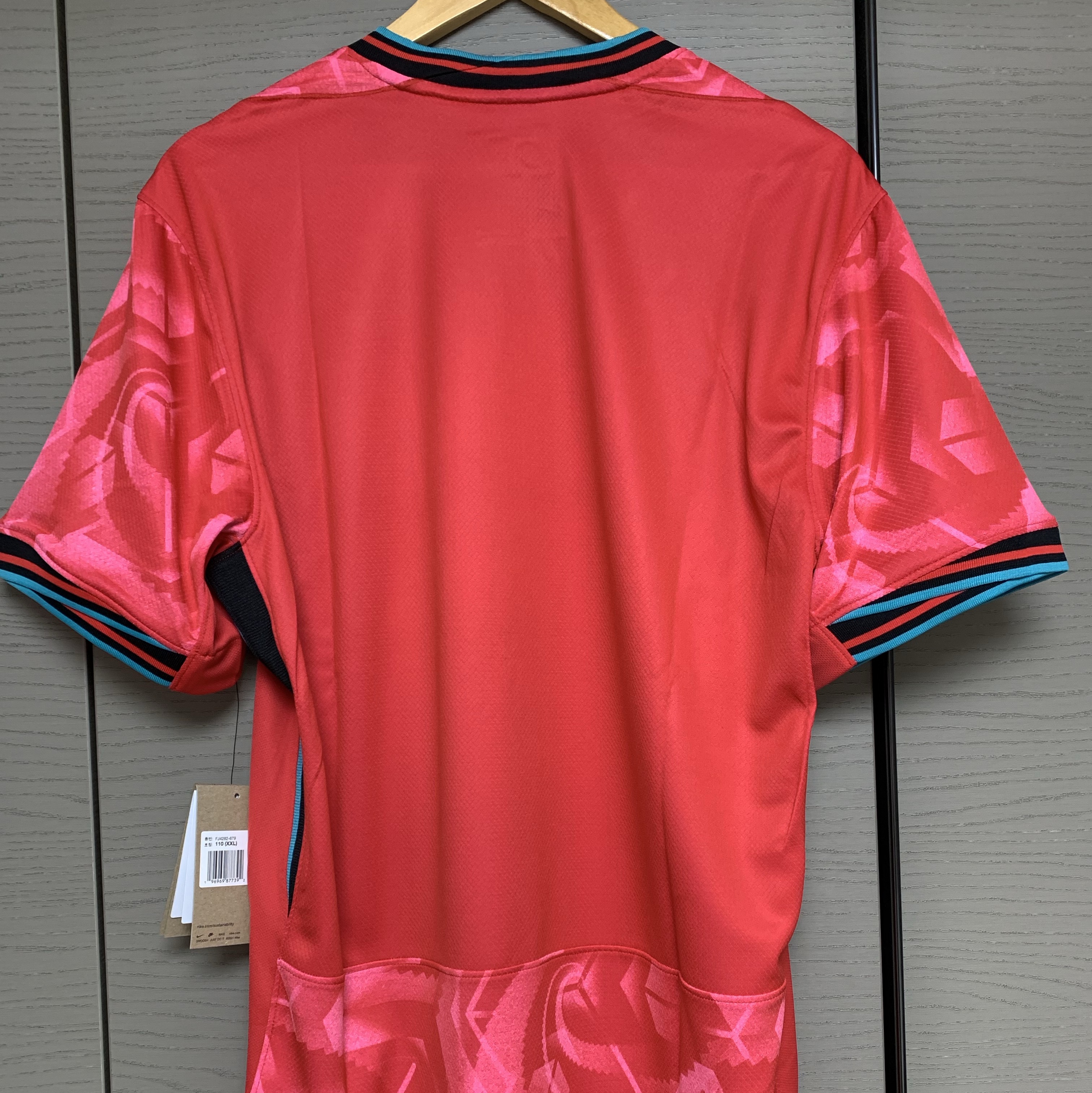 Nike Korea 2023/24 Dri-Fit Stadium Home Replica Jersey Black Global Red - Asia (Non Marking Ver.) 착용 스타일 - 5