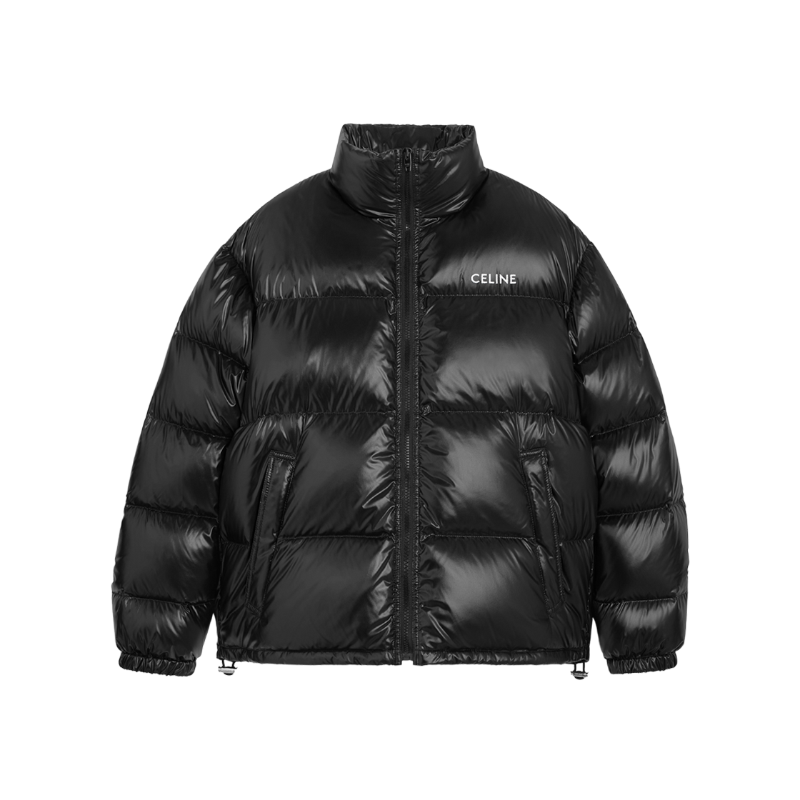 Celine Puffer Jacket in Lightweight Nylon Black 상세 이미지 1