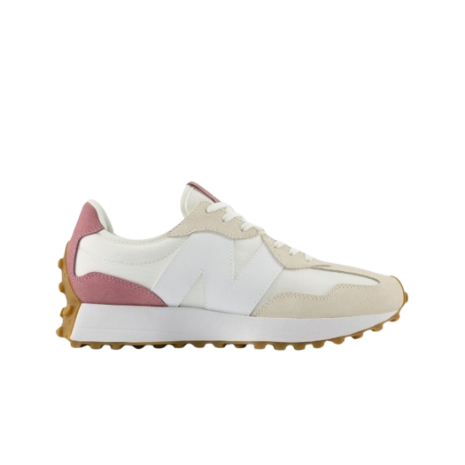 (W) New Balance 327 Wheat White Pink