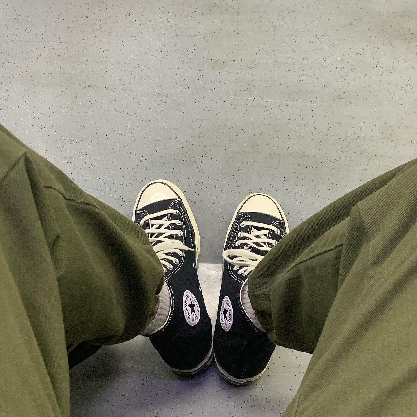 Converse Chuck 70 Hi Black 착용 스타일