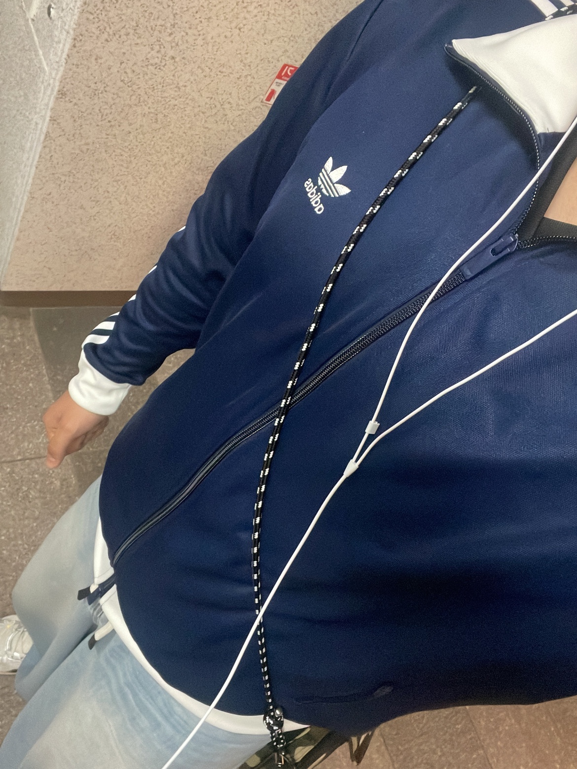 Adidas Adicolor Classic Beckenbauer Track Top Night Indigo - KR Sizing 착용 스타일