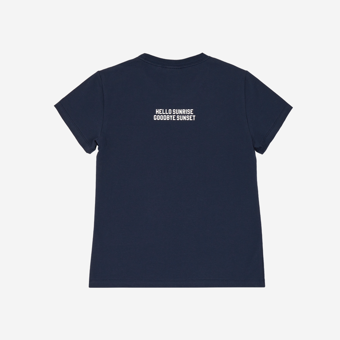 헬로선라이즈 우먼 숏 슬리브 티 네이비(Hello Sunrise Women Shorts Sleeve Tee Navy) - 2