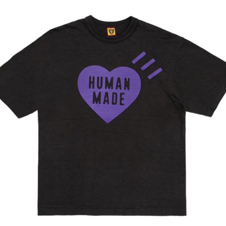 Human Made Heart T-Shirt Black - Fukuoka Store Exclusive 착용 스타일