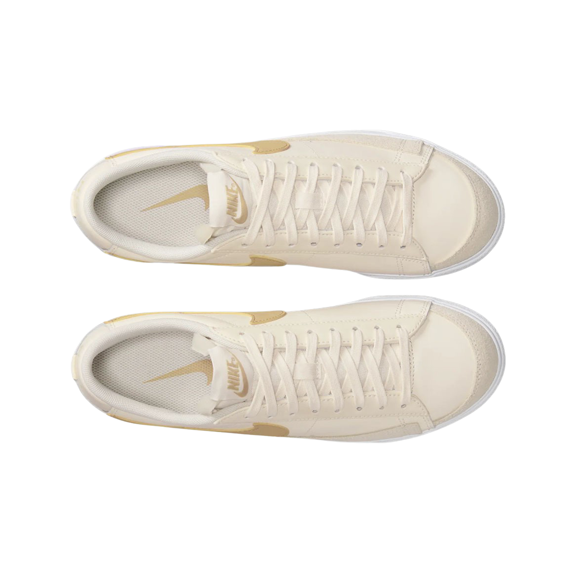 (W) 나이키 블레이저 로우 플랫폼 페일 아이보리 새턴 골드((W) Nike Blazer Low Platform Pale Ivory Saturn Gold) - 2
